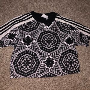 Small adidas bandana crop top